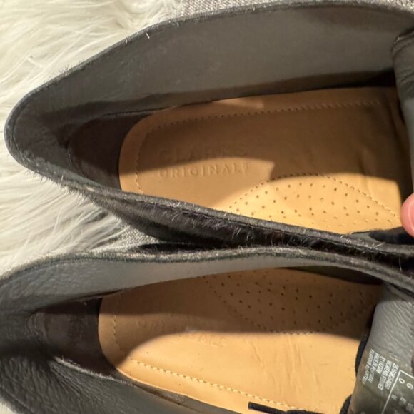 Clarks Originals Arisa Desert Boots – Gray Leopard Haircalf Leather – Size 8.5 - Picture 6 of 9